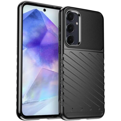 Θήκη Σιλικόνης Samsung Galaxy A55 Thunder Μαύρη