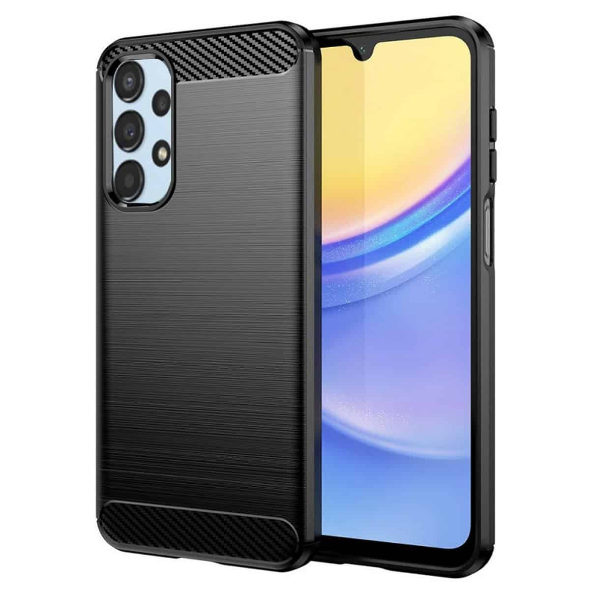 Θήκη Σιλικόνης Samsung A13 4G Carbon Μαύρη Θήκη Σιλικόνης Samsung A13 4G Carbon Μαύρη