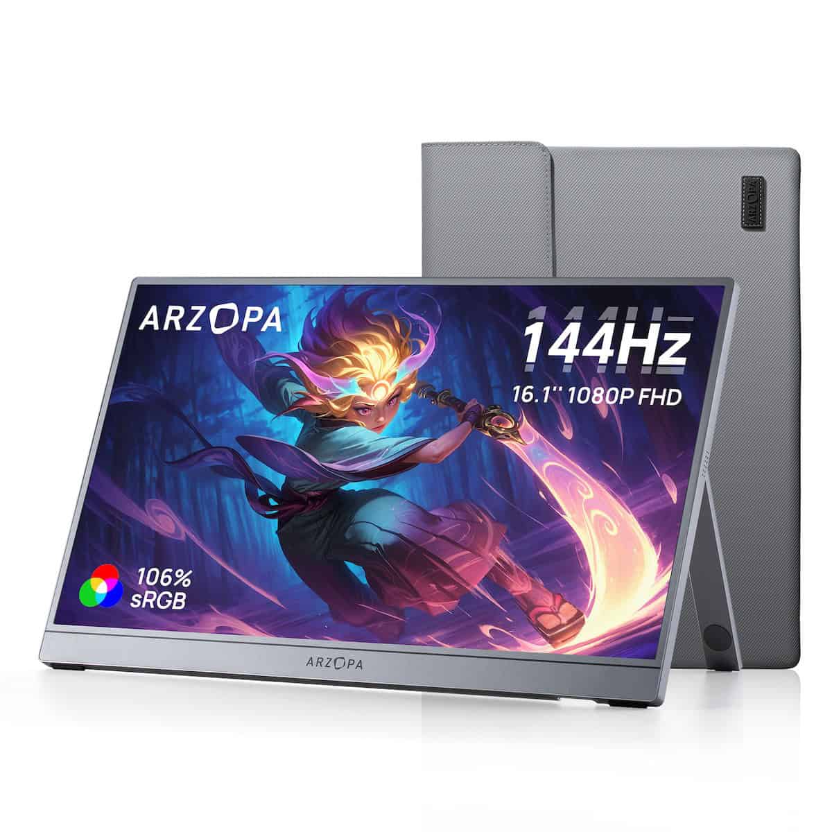 Arzopa Gaming Φορητή Οθόνη 16.1 FHD