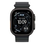 Apple Watch Ultra 3 49mm Black Titanium Case with Black Ocean Band - Image 2