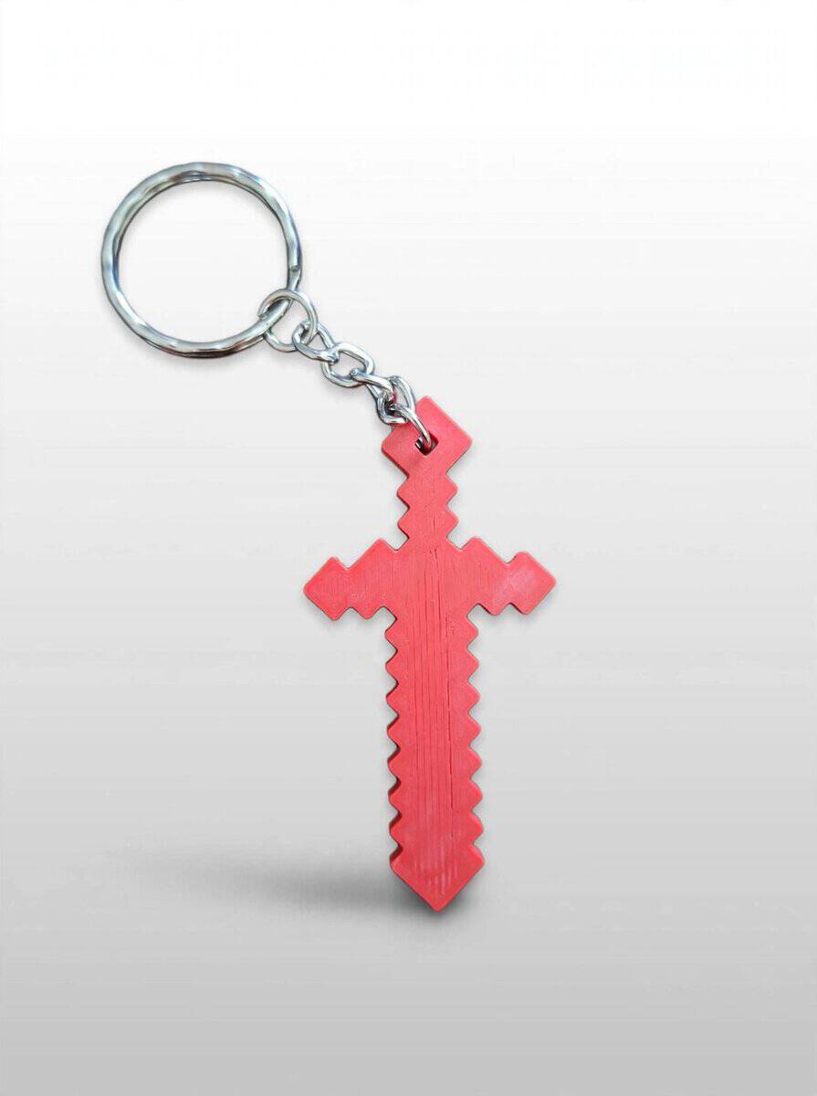 3D Μπρελόκ Minecraft Sword