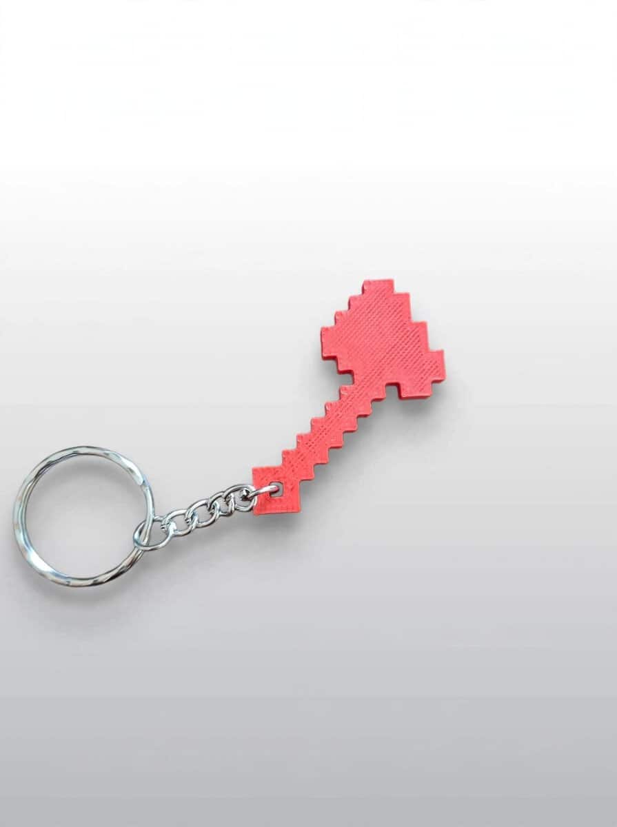 3D Μπρελόκ Minecraft Axe